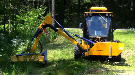 boom flail mower for skid steer|boom mowers for small tractors.